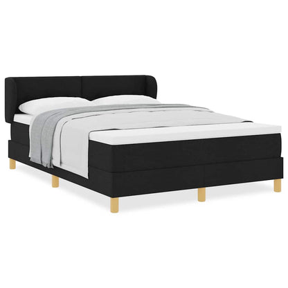 Boks Madrasseng Med Madras Creme 90x200 Cm Stof Med Madras Sort - Billede 4