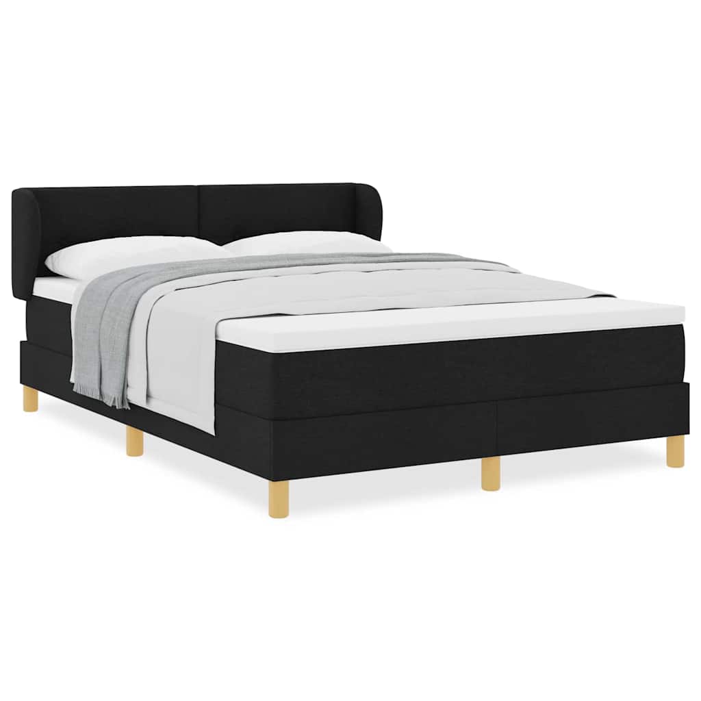 Boks Madrasseng Med Madras Creme 90x200 Cm Stof Med Madras Sort - Billede 4