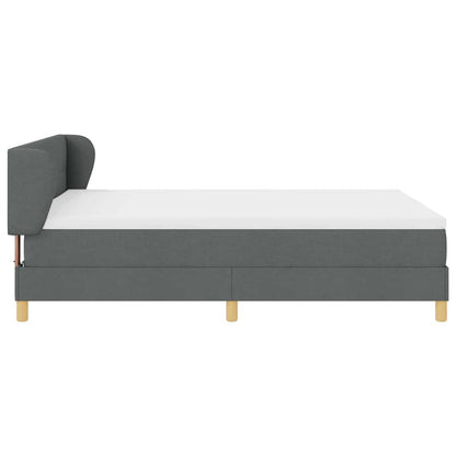 Boks Madrasseng Med Madras Creme 90x200 Cm Stof Mørkegrå - Billede 9