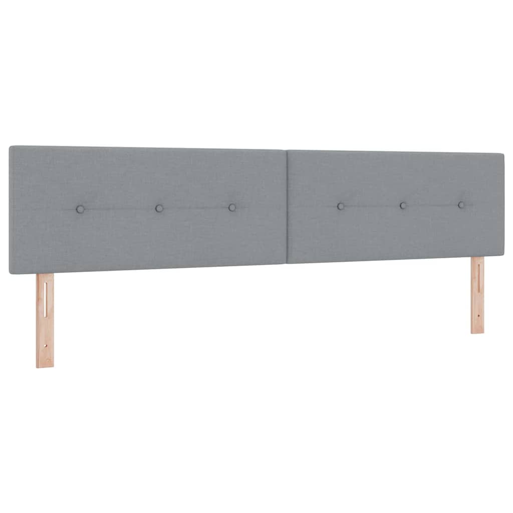 Boks Madrasseng Med Madras Creme 90x200 Cm Stof Lysegrå - Billede 6