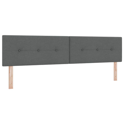 Boks Madrasseng Med Madras Creme 90x200 Cm Stof Mørkegrå - Billede 6