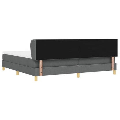 Boks Madrasseng Med Madras Creme 90x200 Cm Stof Mørkegrå - Billede 10