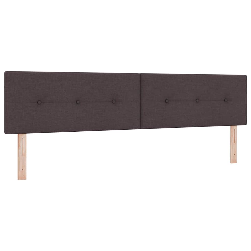 Boks Madrasseng Med Madras Creme 90x200 Cm Stof Mørkebrun - Billede 6