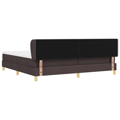 Boks Madrasseng Med Madras Creme 90x200 Cm Stof Mørkebrun - Billede 10