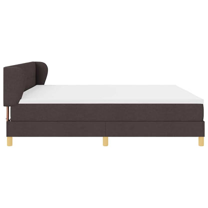 Boks Madrasseng Med Madras Creme 90x200 Cm Stof Mørkebrun - Billede 9