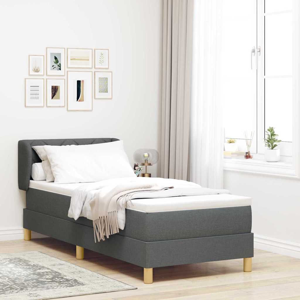 Box Spring Seng Med Hovedgærde Stof - Variant 3340242