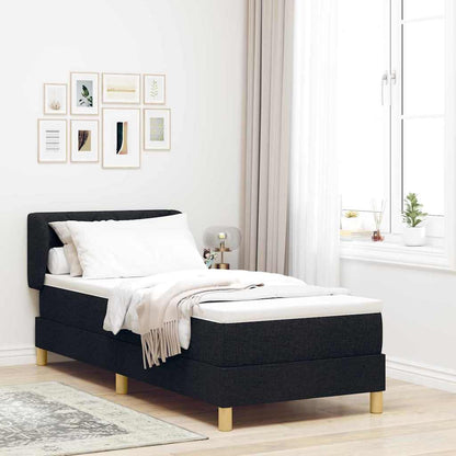 Boks Madrasseng Med Madras Creme 90x200 Cm Stof Med Madras Sort - Hovedbillede