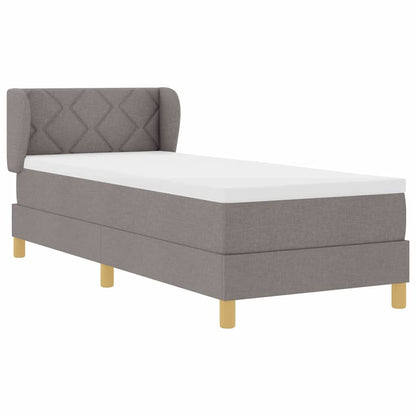 Boks Madrasseng Med Madras Creme 90x200 Cm Stof Gråbrun - Billede 7
