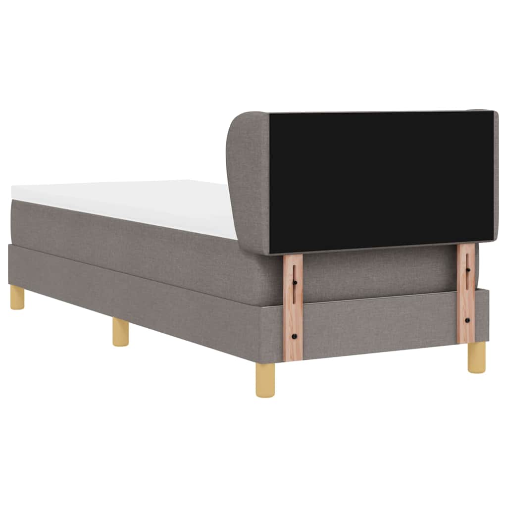 Boks Madrasseng Med Madras Creme 90x200 Cm Stof Gråbrun - Billede 10