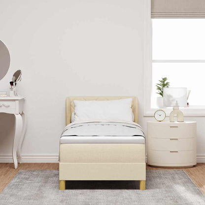 Boks Madrasseng Med Madras Creme 90x200 Cm Stof Creme - Billede 5