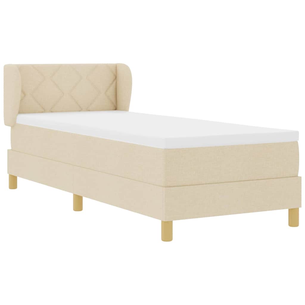 Boks Madrasseng Med Madras Creme 90x200 Cm Stof Creme - Billede 7