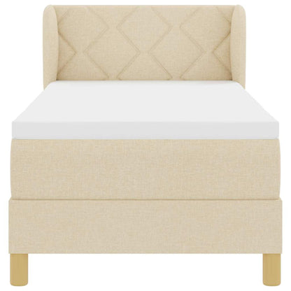 Boks Madrasseng Med Madras Creme 90x200 Cm Stof Creme - Billede 8