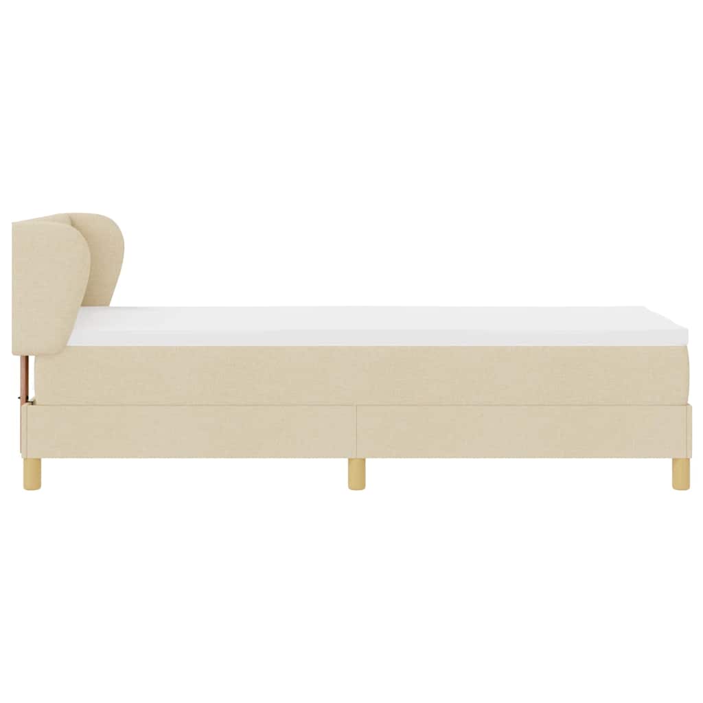 Boks Madrasseng Med Madras Creme 90x200 Cm Stof Creme - Billede 9