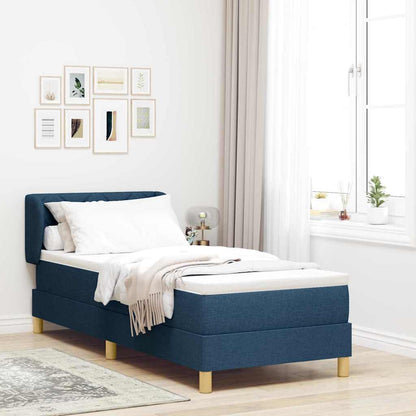 Box Spring Seng Med Hovedgærde Stof - Hovedbillede