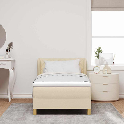 Boks Madrasseng Med Madras Creme 90x200 Cm Stof Creme - Billede 5