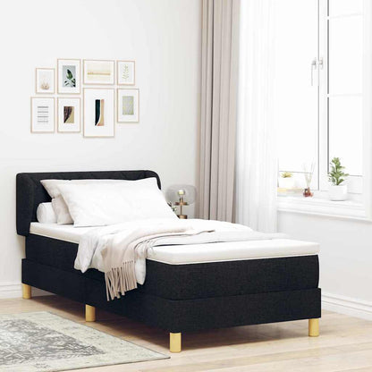Boks Madrasseng Med Madras Creme 90x200 Cm Stof Med Madras Sort - Hovedbillede