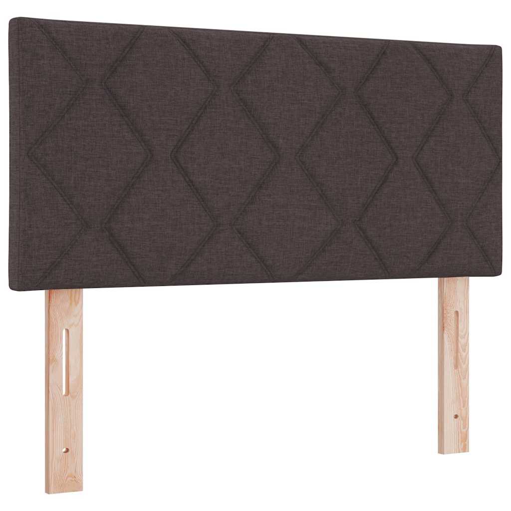 Boks Madrasseng Med Madras Creme 90x200 Cm Stof Mørkebrun - Billede 6