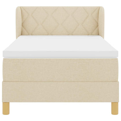 Boks Madrasseng Med Madras Creme 90x200 Cm Stof Creme - Billede 8