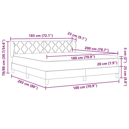 Boks Madrasseng Med Madras Creme 90x200 Cm Stof Lysegrå - Billede 13