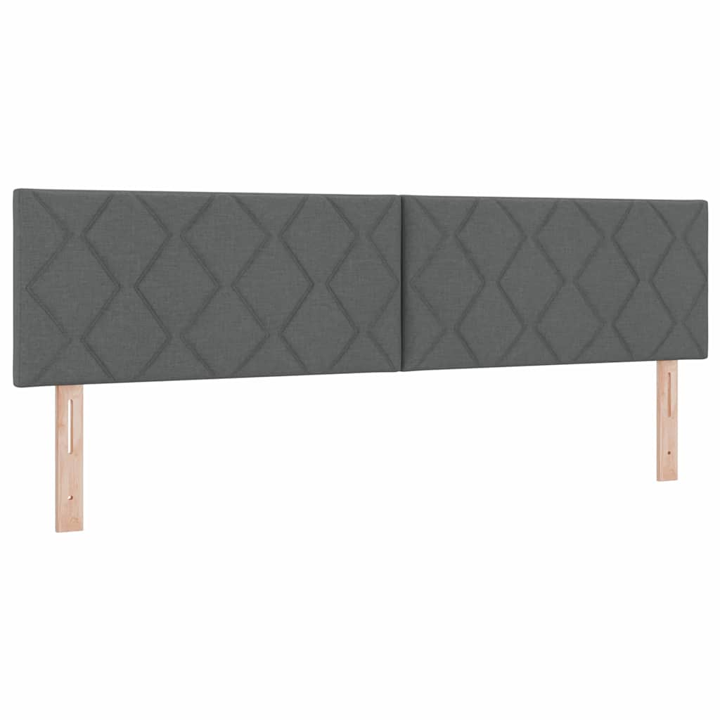 Boks Madrasseng Med Madras Creme 90x200 Cm Stof Mørkegrå - Billede 6