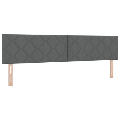 Boks Madrasseng Med Madras Creme 90x200 Cm Stof Mørkegrå - Billede 6