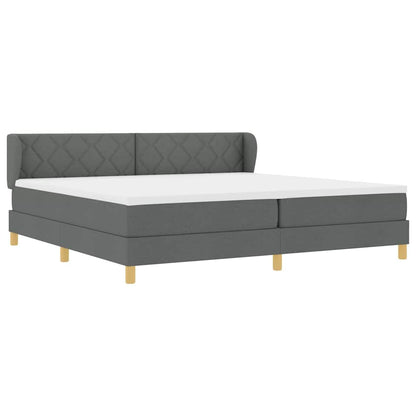 Boks Madrasseng Med Madras Creme 90x200 Cm Stof Mørkegrå - Billede 7