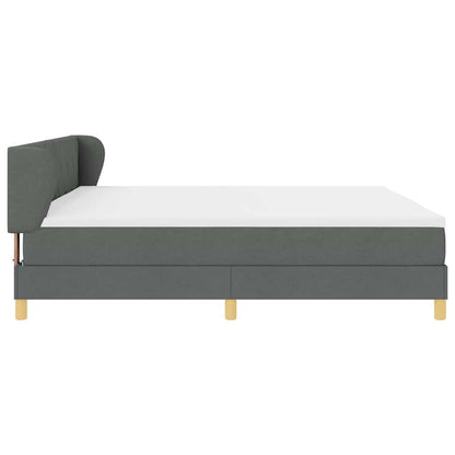 Boks Madrasseng Med Madras Creme 90x200 Cm Stof Mørkegrå - Billede 9