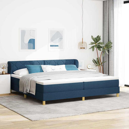 Boks Madrasseng Med Madras Creme 90x200 Cm Stof Med Madras Blå - Hovedbillede