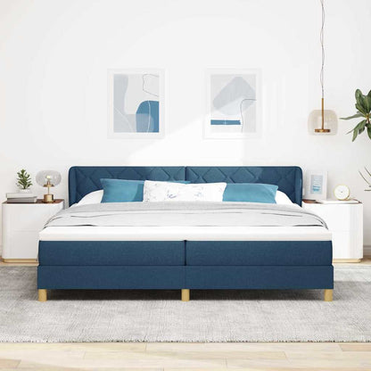 Boks Madrasseng Med Madras Creme 90x200 Cm Stof Med Madras Blå - Billede 5