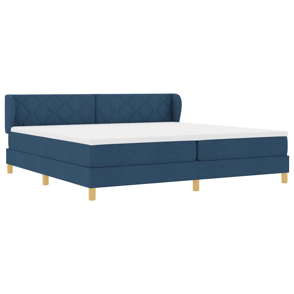 Boks Madrasseng Med Madras Creme 90x200 Cm Stof Med Madras Blå - Billede 7
