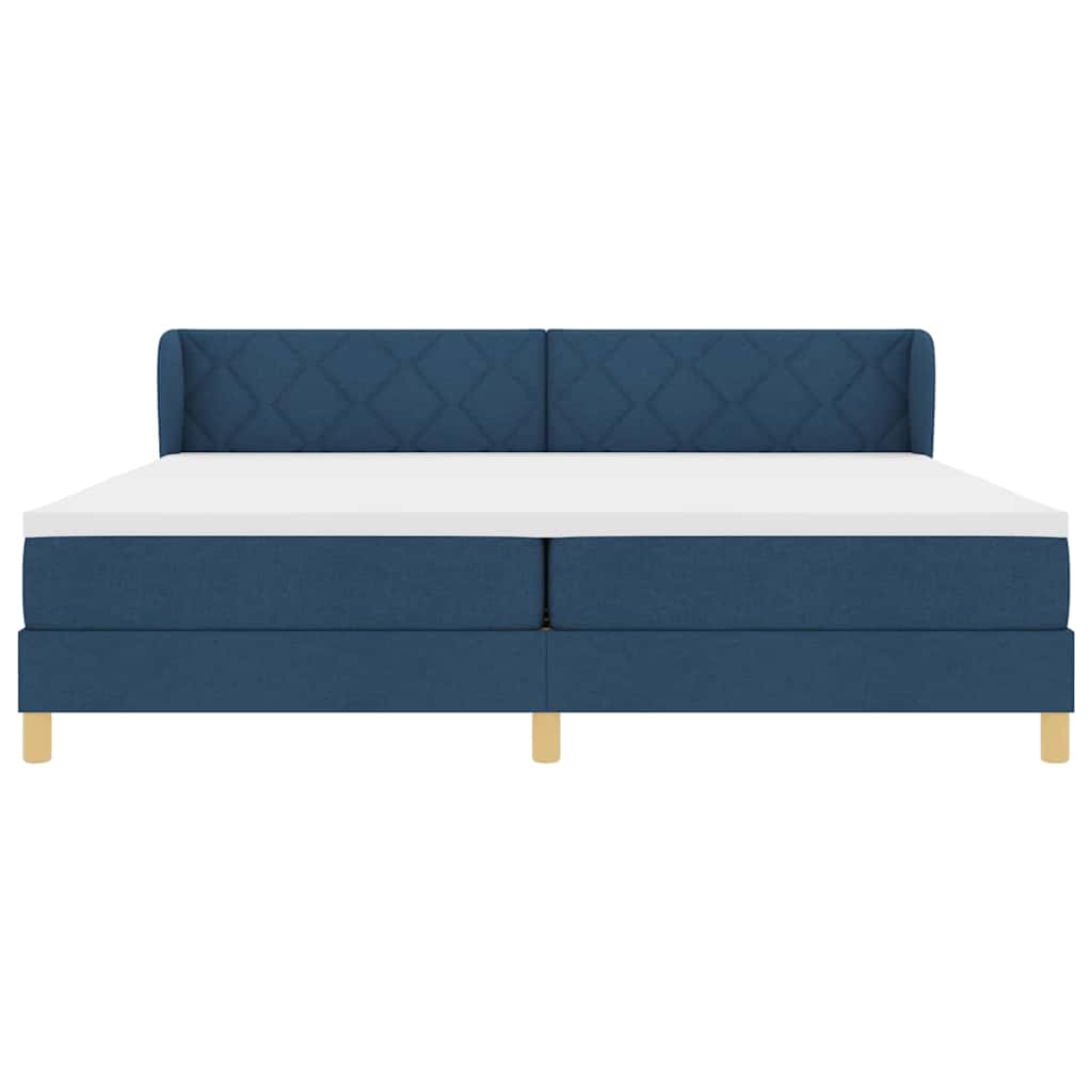 Boks Madrasseng Med Madras Creme 90x200 Cm Stof Med Madras Blå - Billede 8