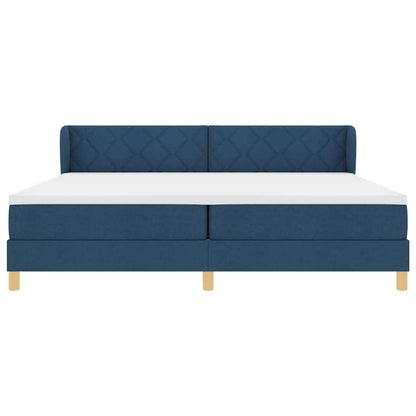 Boks Madrasseng Med Madras Creme 90x200 Cm Stof Med Madras Blå - Billede 8