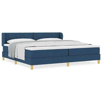 Boks Madrasseng Med Madras Creme 90x200 Cm Stof Med Madras Blå - Billede 4