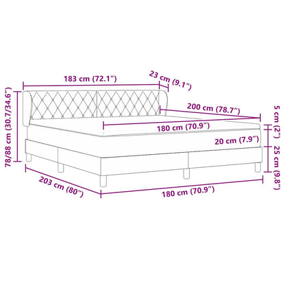 Box Spring-seng Med Madras Mørkegrå 80x200 Cm Fløjl Mørkegrå - Billede 13