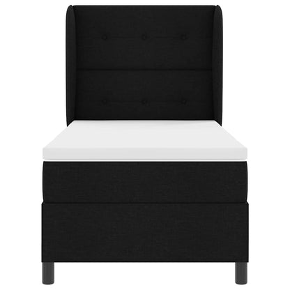 Box Spring Seng Med Madras Sort 100 X 200 Cm Stof - Billede 7