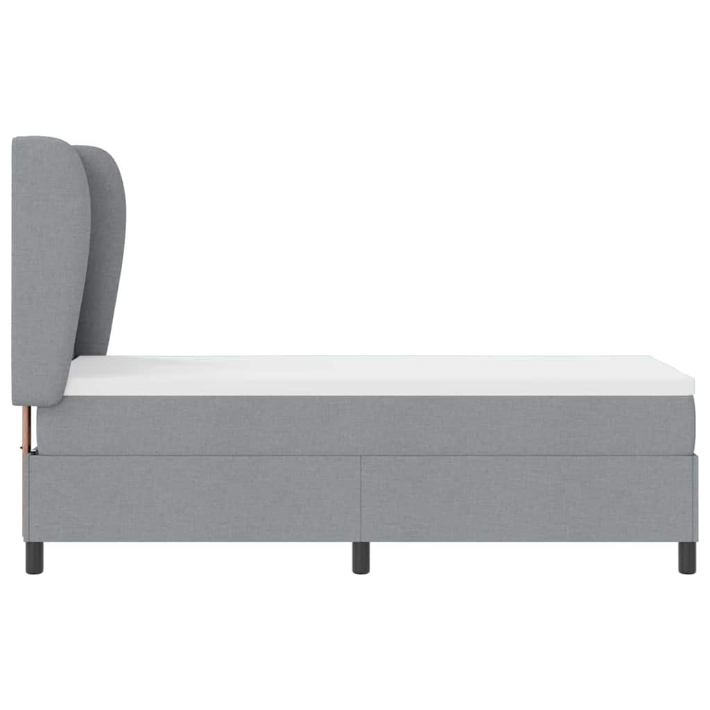Box Spring Seng Med Hovedgærde Stof - Billede 8