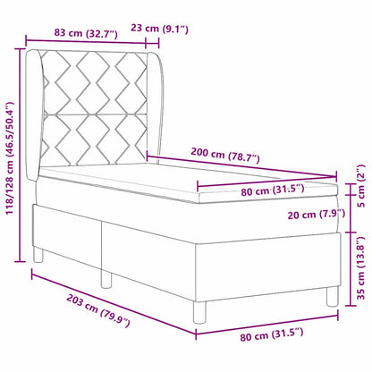 Box Spring Seng Med Hovedgærde Stof - Billede 12