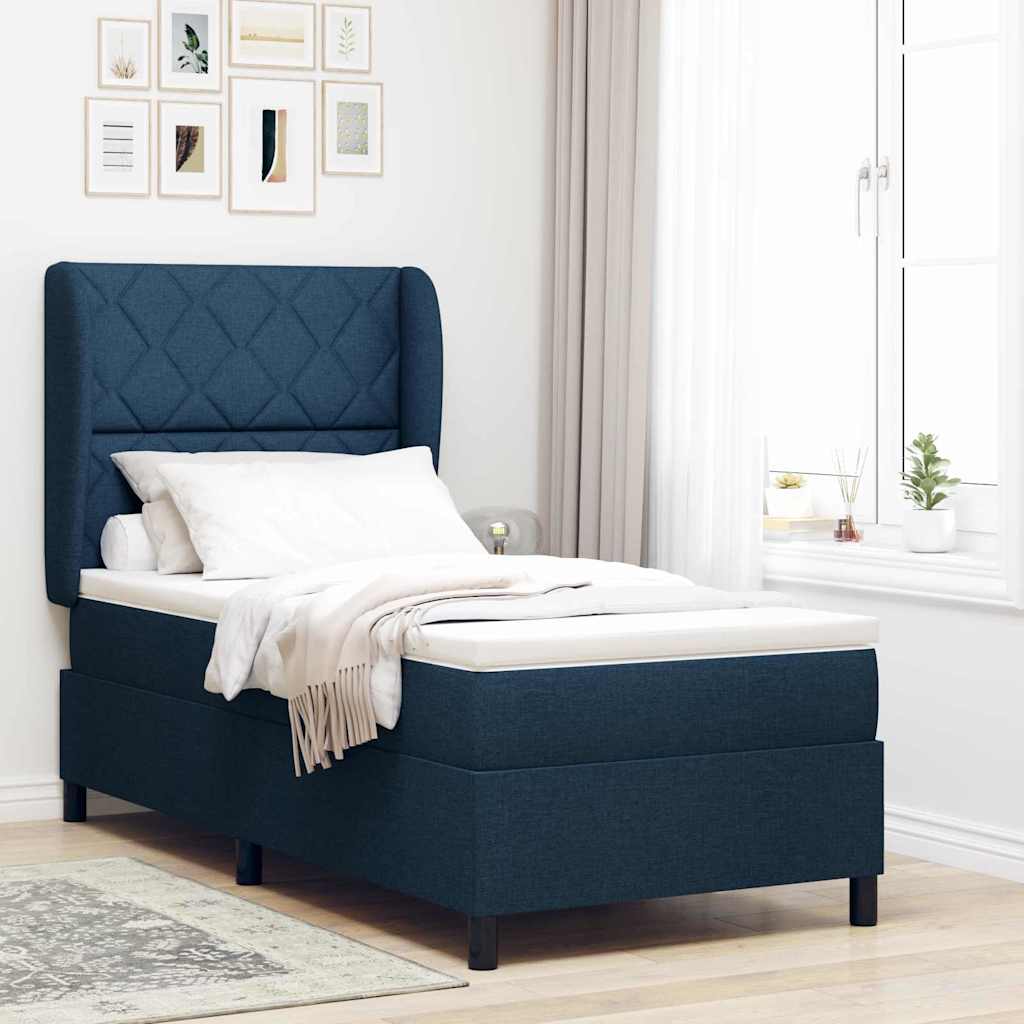 Box Spring Seng Med Hovedgærde Stof - Variant 3340619