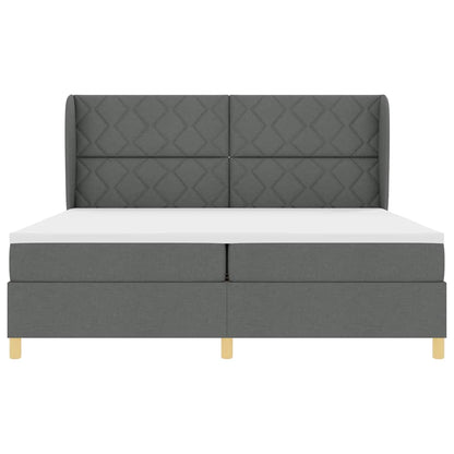 Boks-madras Seng Med Madras Mørkegrå 90x190 Cm Stof Mørkegrå - Billede 7