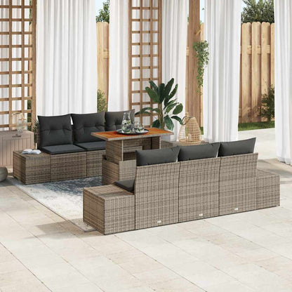 Havesofa Sæt 7 Stk. Polyrattan - Variant 3349908
