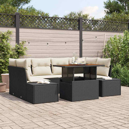 Havesofa Sæt 7 Stk. Polyrattan - Variant 3349914