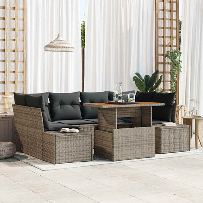 Havesofa Sæt 7 Stk. Polyrattan - Variant 3349915