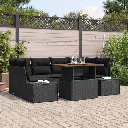 Havesofa Sæt 7 Stk. Polyrattan - Variant 3349918