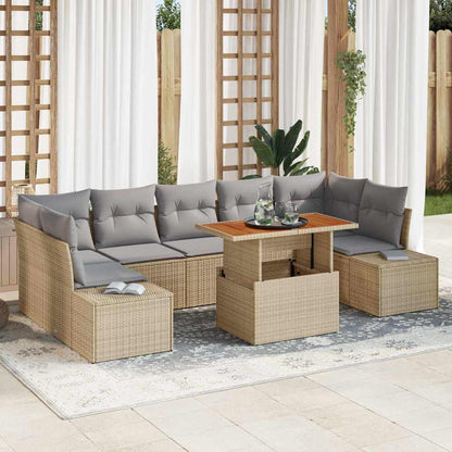 Havesofa Sæt 8 Stk. Polyrattan - Hovedbillede
