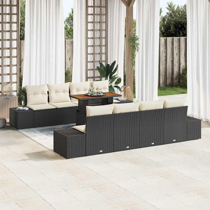 Havesofa Sæt 9 Stk. Polyrattan - Variant 3349935
