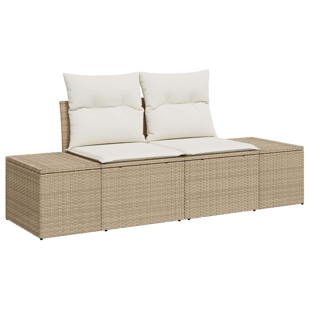 Havesofa Sæt 9 Stk. Polyrattan - Billede 4