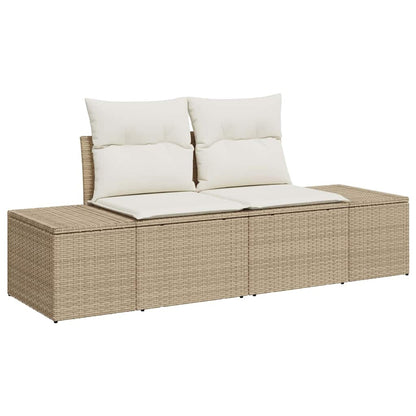 Havesofa Sæt 9 Stk. Polyrattan - Billede 4