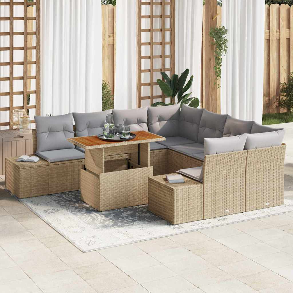 Havesofa Sæt 9 Stk. - Variant 3349944