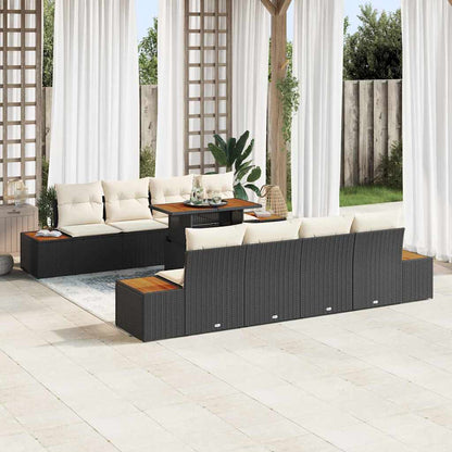 Havesofa Sæt 9 Stk. Polyrattan - Variant 3350049