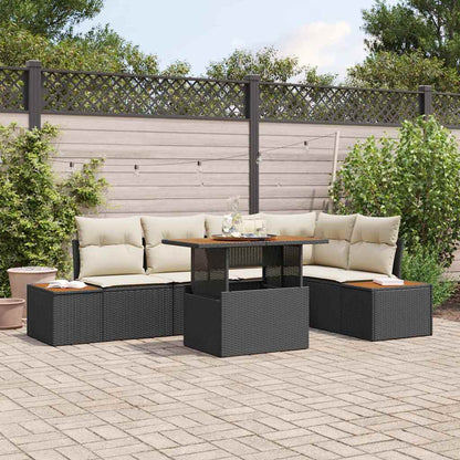 Havesofa Sæt 6 Stk. Polyrattan - Variant 3350069